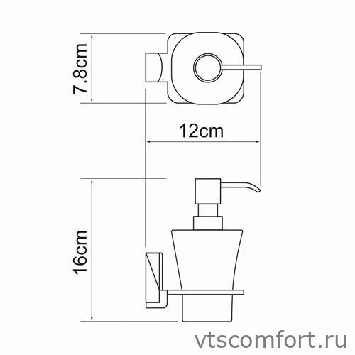 Фото WasserKraft Exter K-5299 Дозатор для жидкого мыла Изображение WasserKraft Exter K-5299 Дозатор для жидкого мыла