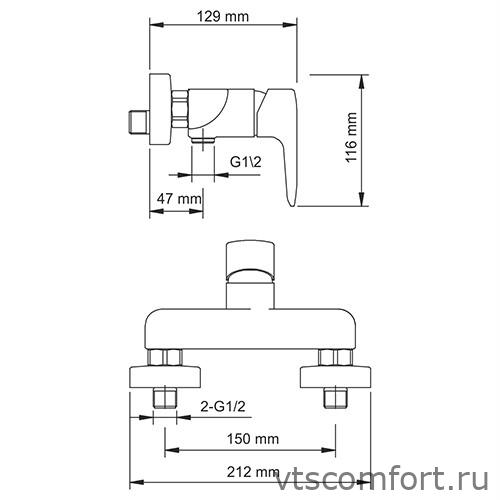 Фото WasserKraft Vils 5602 Смеситель для душа Изображение WasserKraft Vils 5602 Смеситель для душа
