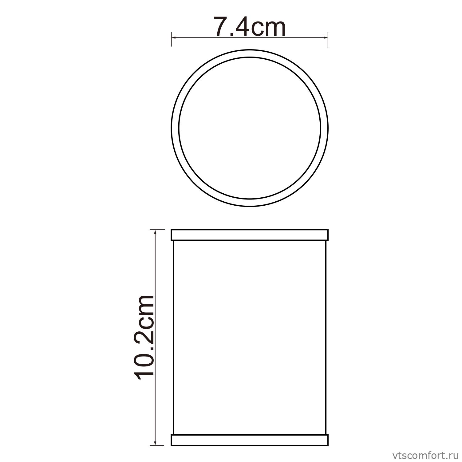 Фото WasserKraft Rossel K-5728 Стакан для зубных щеток Изображение WasserKraft Rossel K-5728 Стакан для зубных щеток