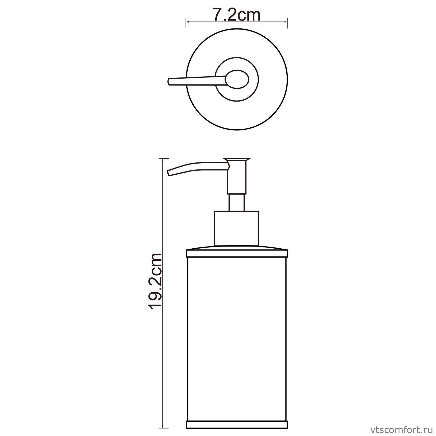 Фото WasserKraft Rossel K-5799 Дозатор для жидкого мыла Изображение WasserKraft Rossel K-5799 Дозатор для жидкого мыла