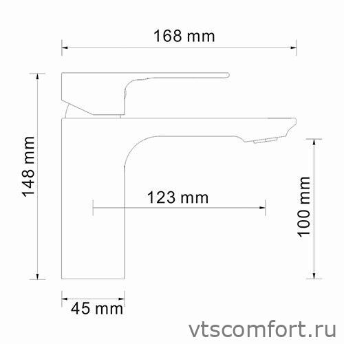 Фото WasserKraft Dinkel 5803 Смеситель для умывальника Изображение WasserKraft Dinkel 5803 Смеситель для умывальника