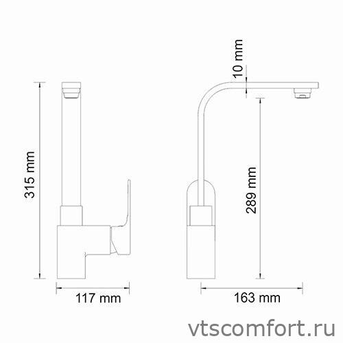 Фото WasserKraft Dinkel 5807 Смеситель для кухни Изображение WasserKraft Dinkel 5807 Смеситель для кухни