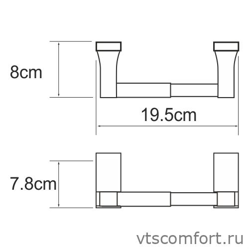 Фото WasserKraft Lopau K-6022 Держатель туалетной бумаги Изображение WasserKraft Lopau K-6022 Держатель туалетной бумаги