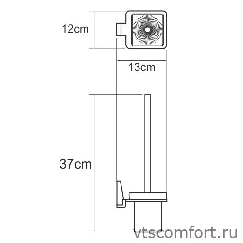 Фото WasserKraft Lopau K-6027 Щетка для унитаза подвесная Изображение WasserKraft Lopau K-6027 Щетка для унитаза подвесная