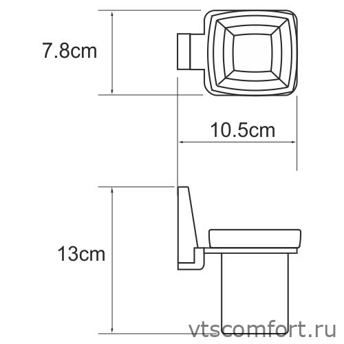 Фото WasserKraft Lopau K-6028 Подстаканник одинарный Изображение WasserKraft Lopau K-6028 Подстаканник одинарный