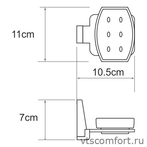 Фото WasserKraft Lopau K-6029 Мыльница Изображение WasserKraft Lopau K-6029 Мыльница