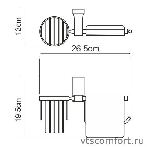 Фото WasserKraft Lopau K-6059 Держатель туалетной бумаги и освежителя воздуха Изображение WasserKraft Lopau K-6059 Держатель туалетной бумаги и освежителя воздуха