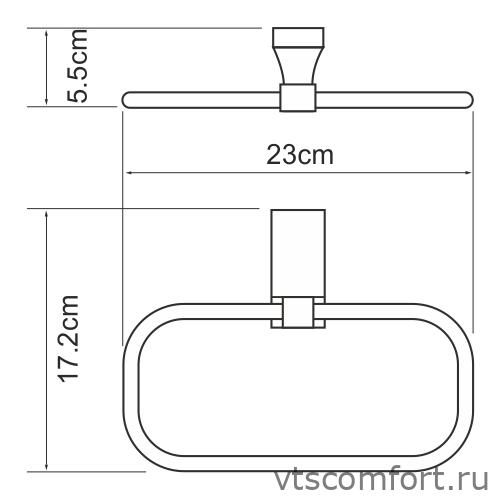 Фото WasserKraft Lopau K-6060 Держатель полотенец Изображение WasserKraft Lopau K-6060 Держатель полотенец