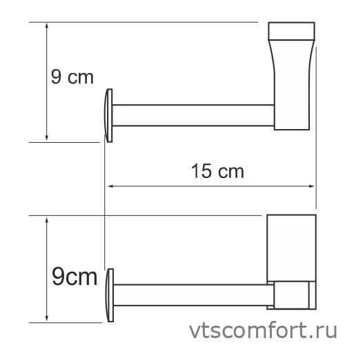 Фото WasserKraft Abens K-3296 Держатель туалетной бумаги Изображение WasserKraft Abens K-3296 Держатель туалетной бумаги