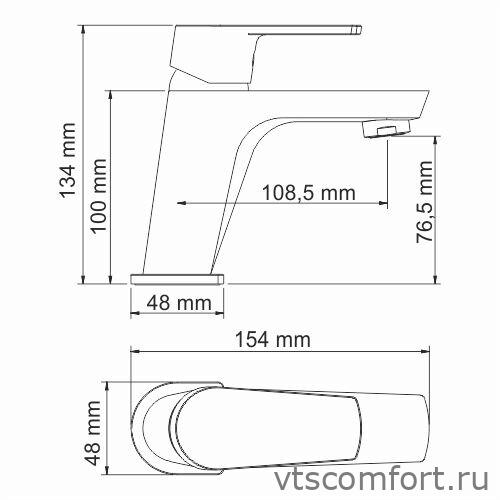 Фото WasserKraft Dill 6103 Смеситель для умывальника Изображение WasserKraft Dill 6103 Смеситель для умывальника