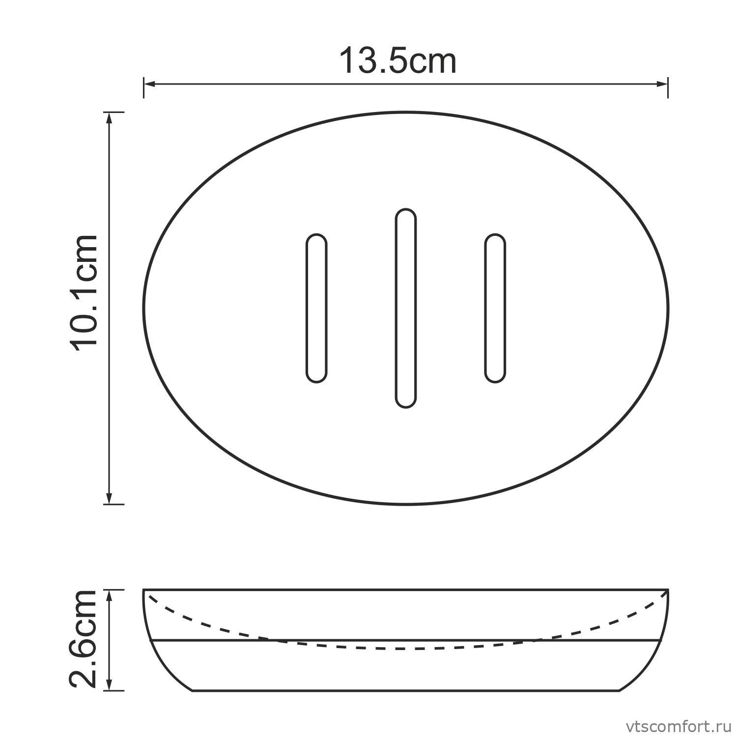 Фото WasserKraft Vils K-6129 Мыльница Изображение WasserKraft Vils K-6129 Мыльница