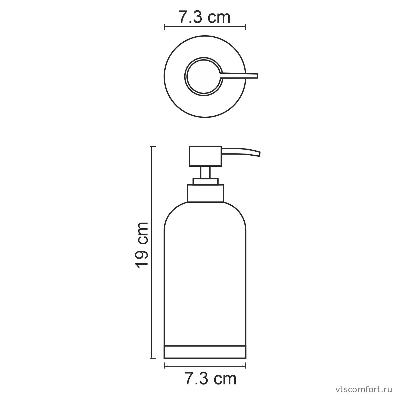 Фото WasserKraft Mindel K-8899 Дозатор для жидкого мыла Изображение WasserKraft Mindel K-8899 Дозатор для жидкого мыла