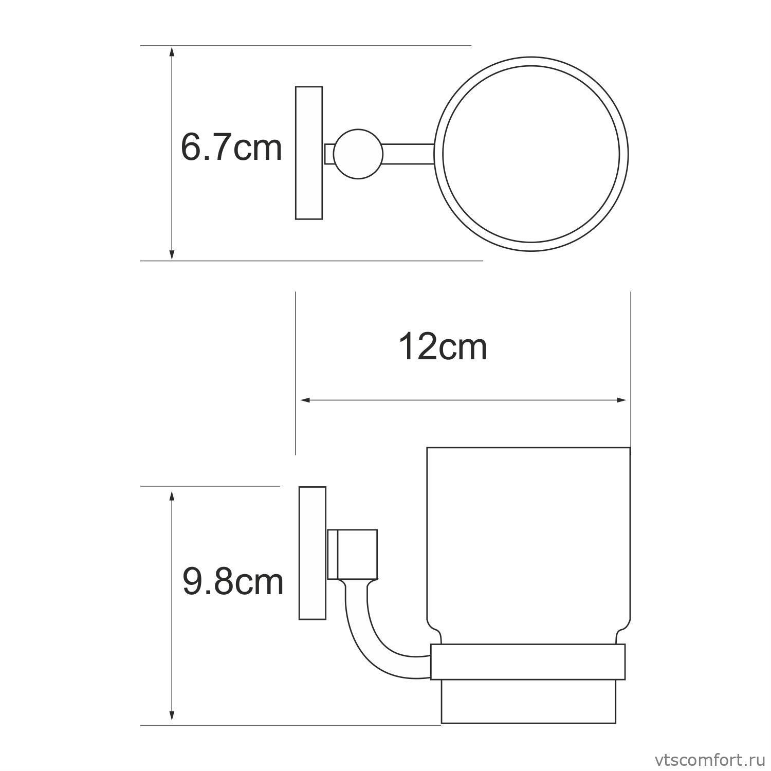 Фото WasserKraft Rhein K-6228 Подстаканник одинарный Изображение WasserKraft Rhein K-6228 Подстаканник одинарный