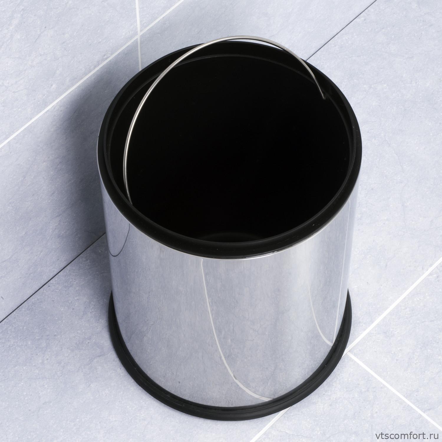 Фото WasserKraft K-625 Ведро для мусора без крышки 5 литров глянец Изображение WasserKraft K-625 Ведро для мусора без крышки 5 литров глянец