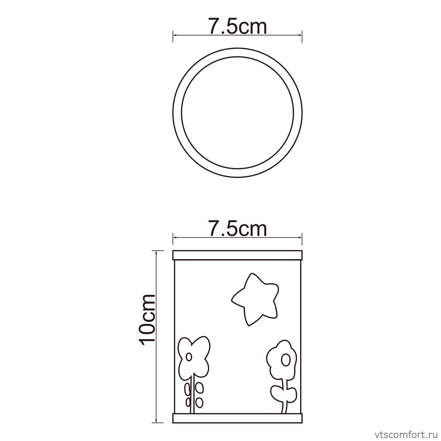 Фото WasserKraft Ammer K-6428 Стакан для зубных щеток Изображение WasserKraft Ammer K-6428 Стакан для зубных щеток