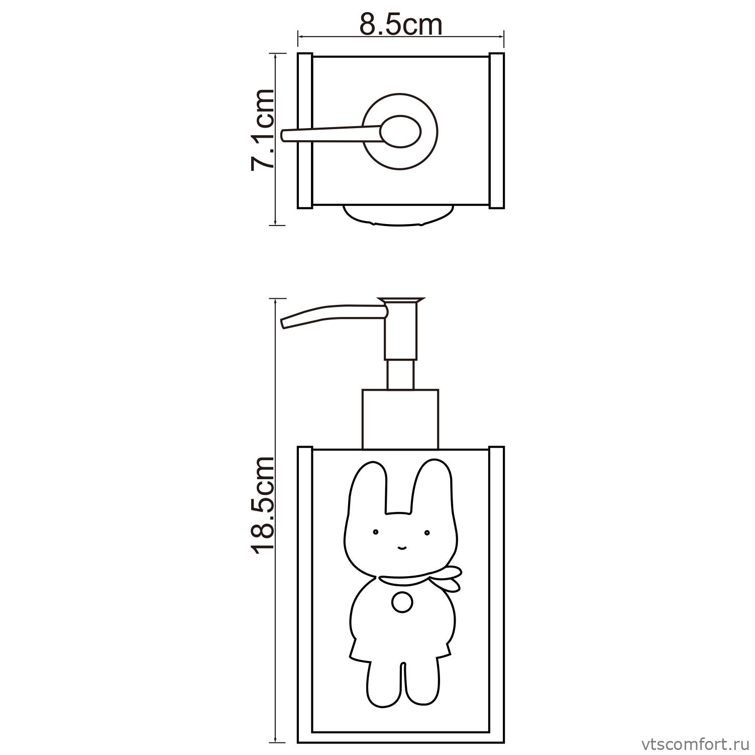 Фото WasserKraft Ammer K-6499 Дозатор для жидкого мыла Изображение WasserKraft Ammer K-6499 Дозатор для жидкого мыла