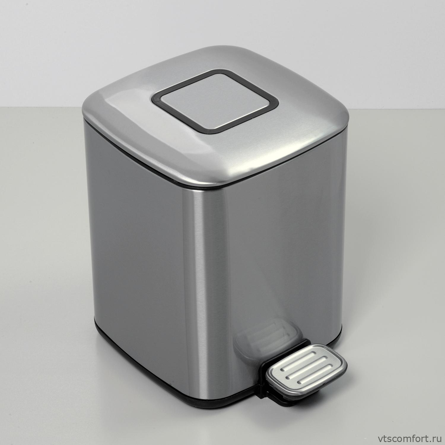 Фото WasserKraft K-649 Ведро для мусора с педалью 9 литров глянец Изображение WasserKraft K-649 Ведро для мусора с педалью 9 литров глянец