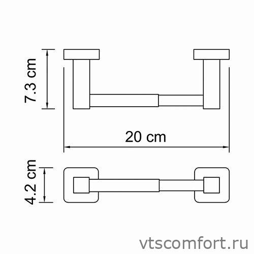 Фото WasserKraft Lippe K-6522 Держатель туалетной бумаги Изображение WasserKraft Lippe K-6522 Держатель туалетной бумаги
