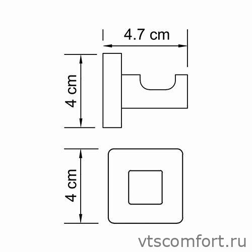 Фото WasserKraft Lippe K-6523 Крючок для ванной Изображение WasserKraft Lippe K-6523 Крючок для ванной