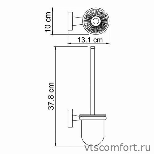Фото WasserKraft Lippe K-6527 Щетка для унитаза подвесная Изображение WasserKraft Lippe K-6527 Щетка для унитаза подвесная