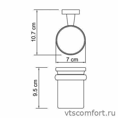 Фото WasserKraft Lippe K-6528 Подстаканник одинарный Изображение WasserKraft Lippe K-6528 Подстаканник одинарный