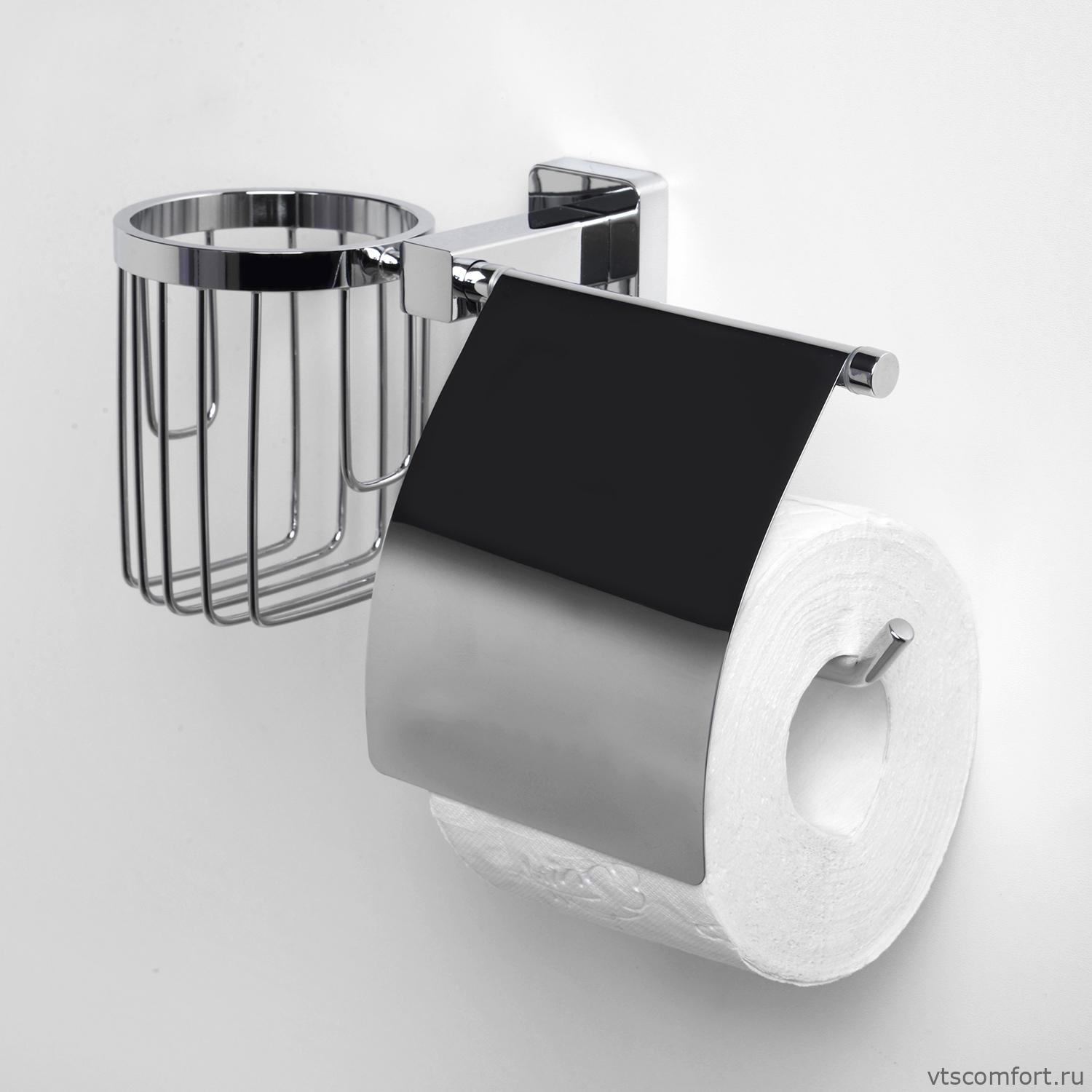 Фото WasserKraft Lippe K-6559 Держатель туалетной бумаги и освежителя Изображение WasserKraft Lippe K-6559 Держатель туалетной бумаги и освежителя
