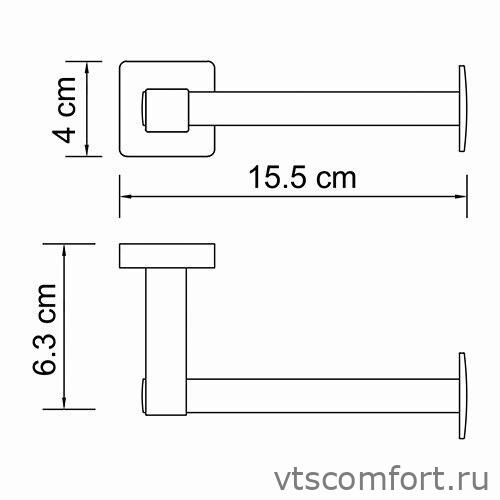 Фото WasserKraft Lippe K-6596 Держатель туалетной бумаги Изображение WasserKraft Lippe K-6596 Держатель туалетной бумаги