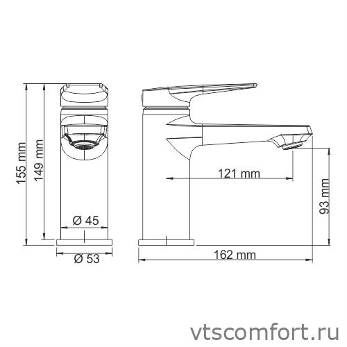 Фото WasserKraft Aisch 5503 Смеситель для умывальника Изображение WasserKraft Aisch 5503 Смеситель для умывальника