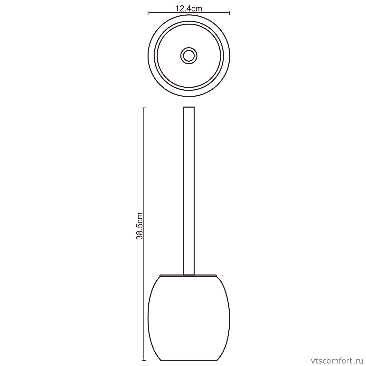 Фото WasserKraft Ruwer K-6727 Щетка для унитаза Изображение WasserKraft Ruwer K-6727 Щетка для унитаза
