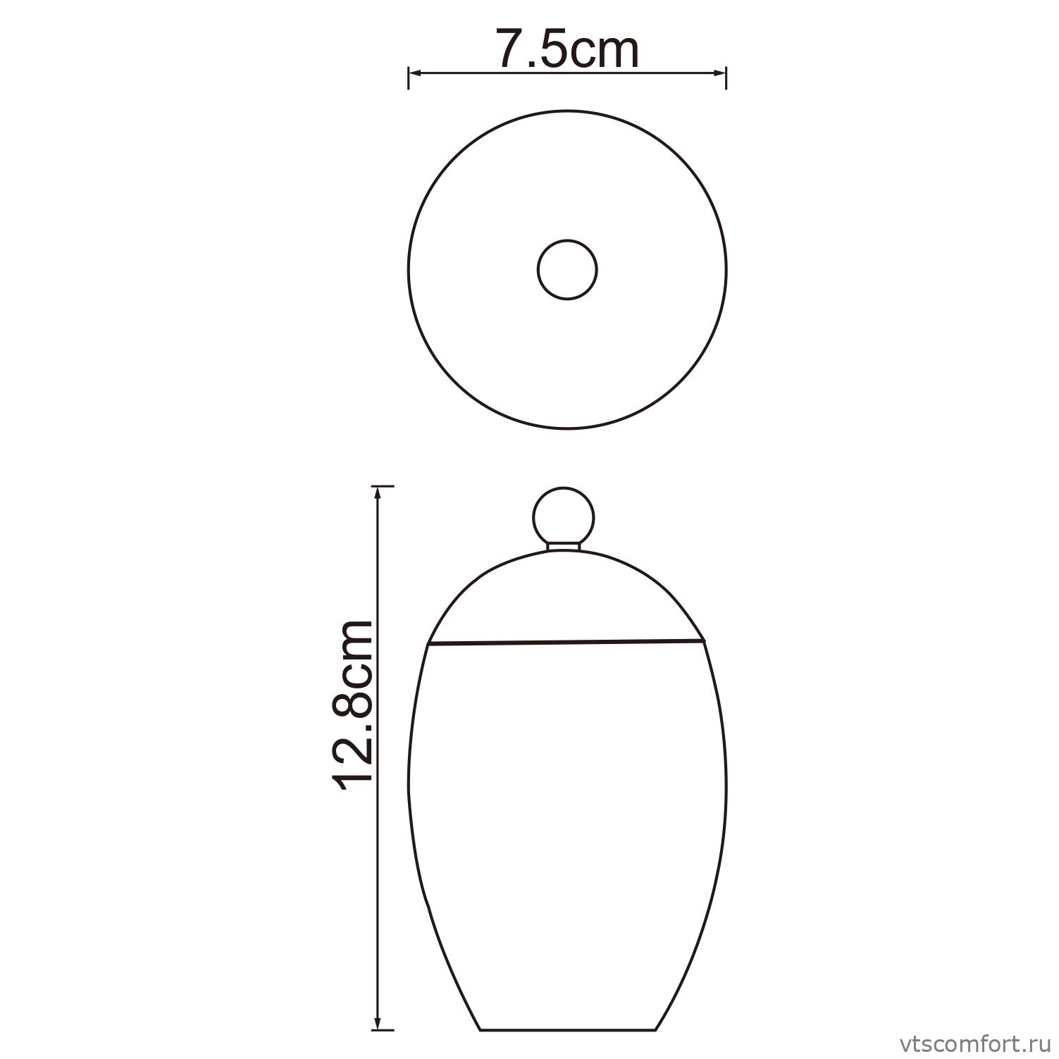 Фото WasserKraft Ruwer K-6779 Косметическая емкость Изображение WasserKraft Ruwer K-6779 Косметическая емкость
