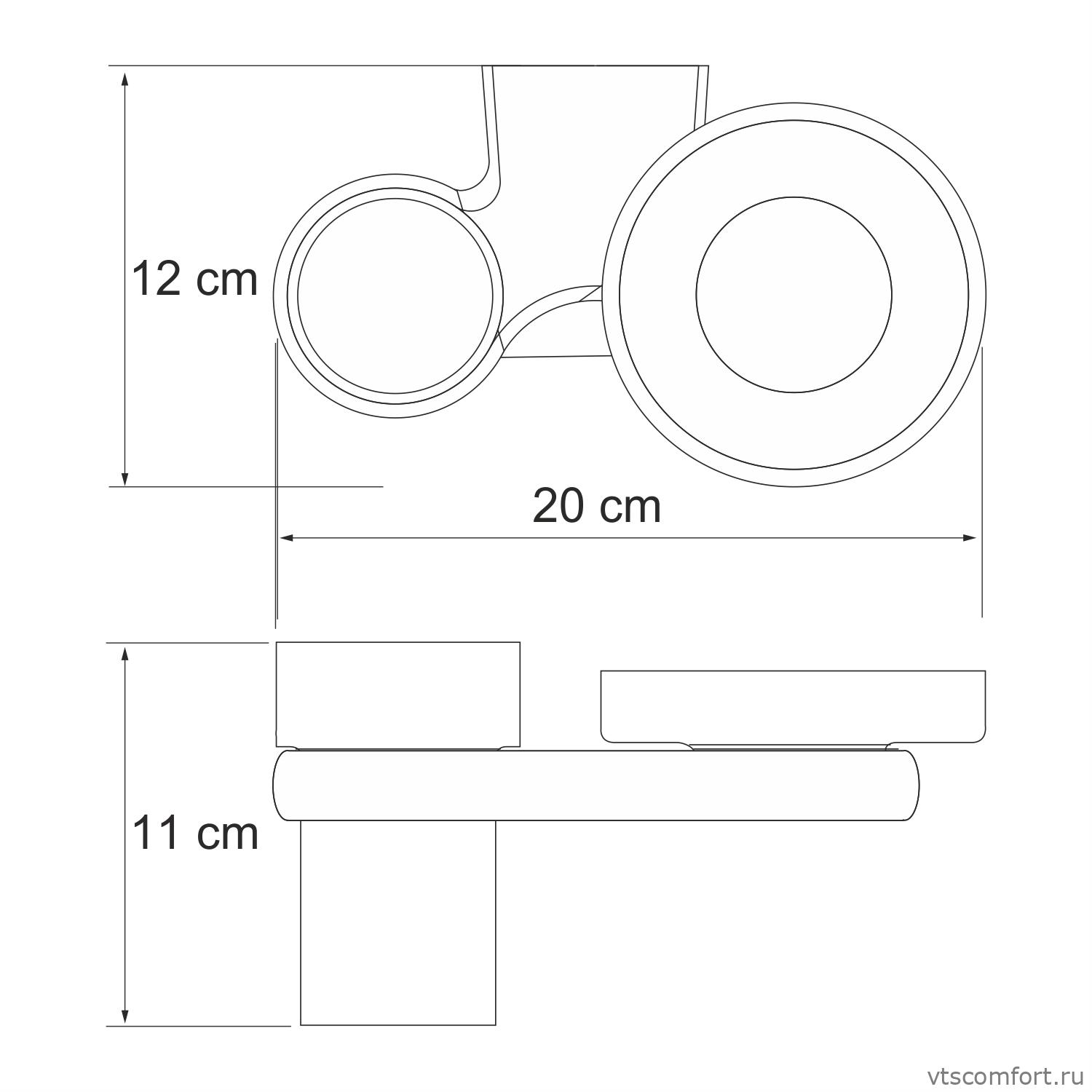 Фото WasserKraft Berkel K-6826 Держатель стакана и мыльницы Изображение WasserKraft Berkel K-6826 Держатель стакана и мыльницы