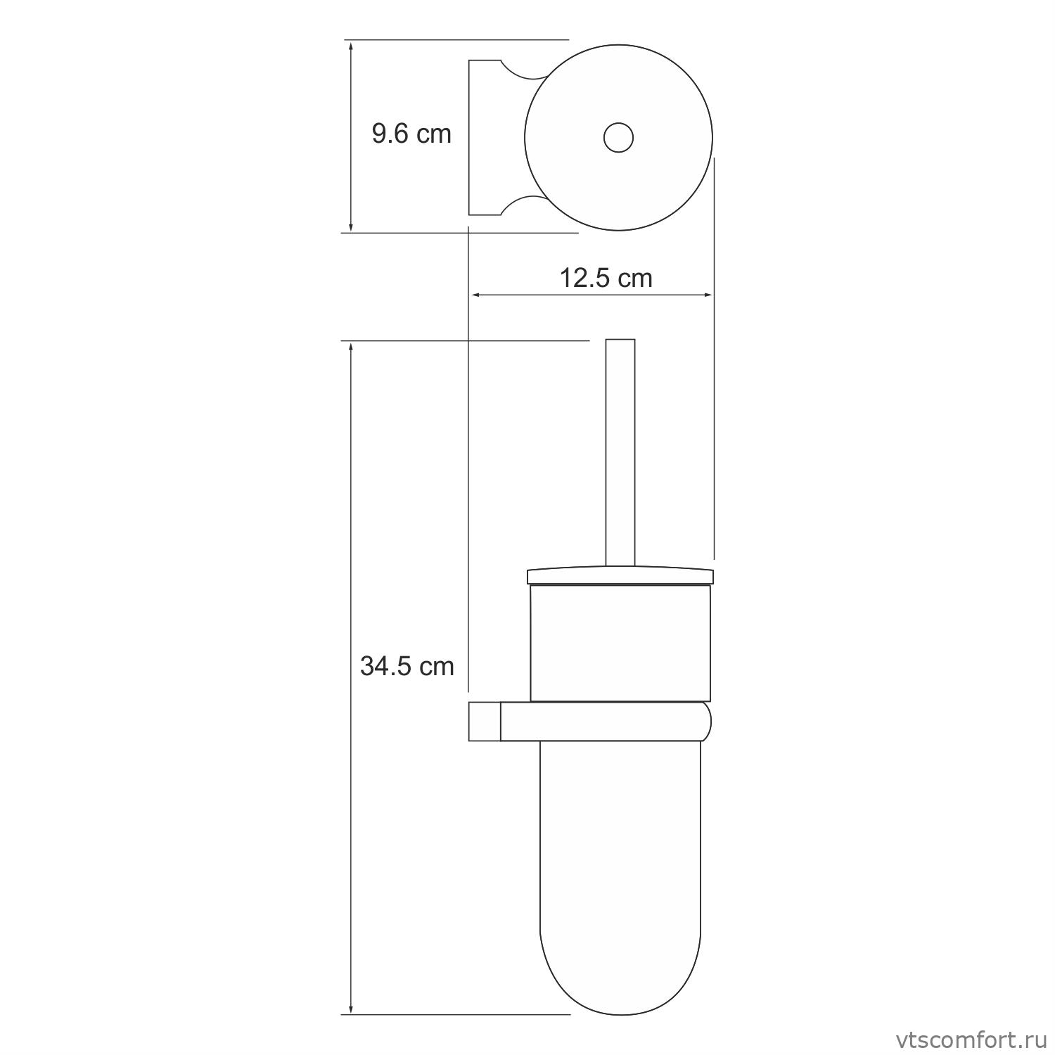 Фото WasserKraft Berkel K-6827 Щетка для унитаза подвесная Изображение WasserKraft Berkel K-6827 Щетка для унитаза подвесная