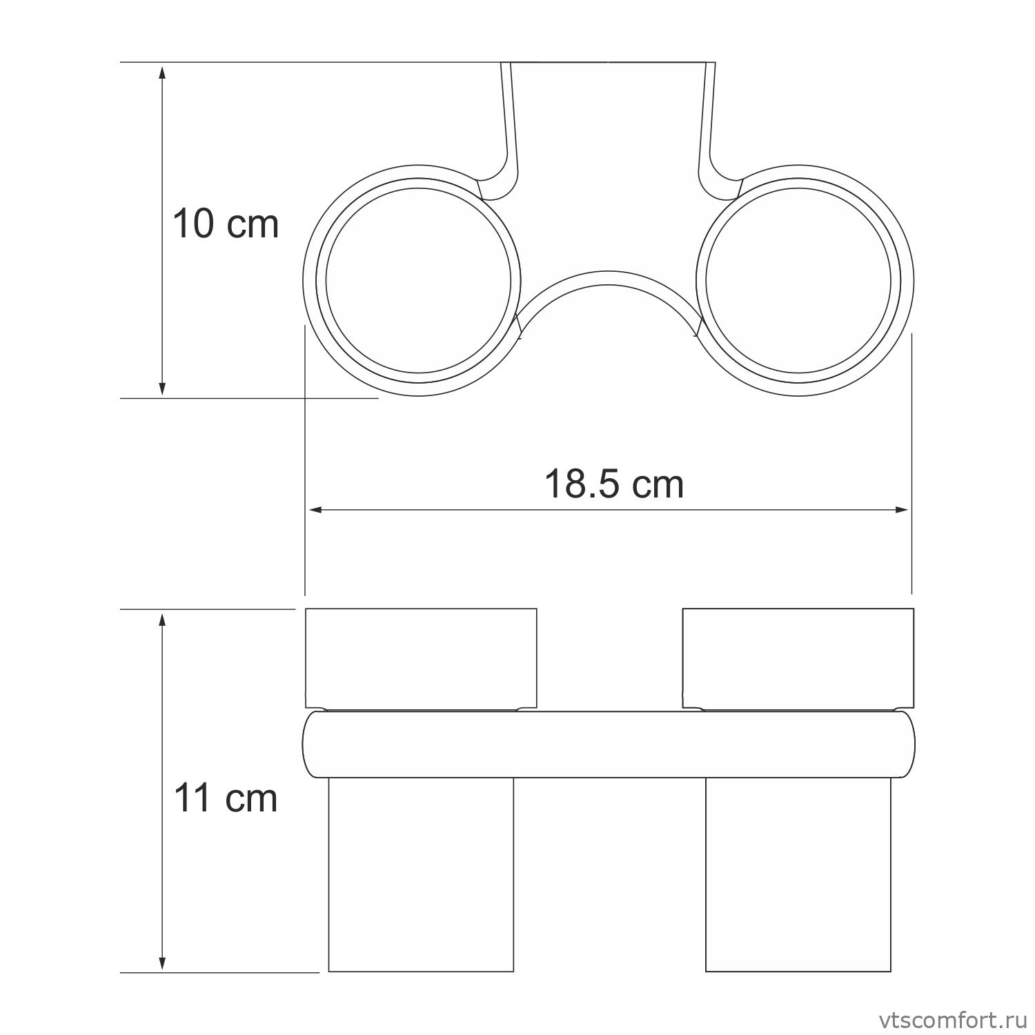 Фото WasserKraft Berkel K-6828D Подстаканник двойной Изображение WasserKraft Berkel K-6828D Подстаканник двойной