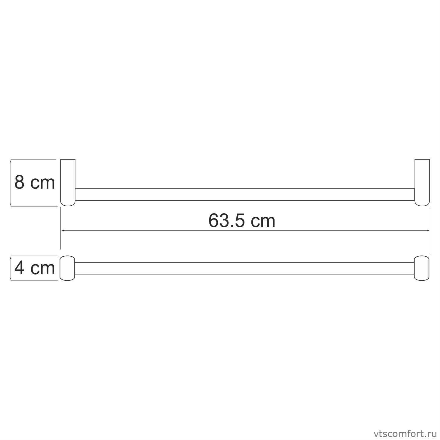 Фото WasserKraft Berkel K-6830 Держатель полотенец одинарный Изображение WasserKraft Berkel K-6830 Держатель полотенец одинарный