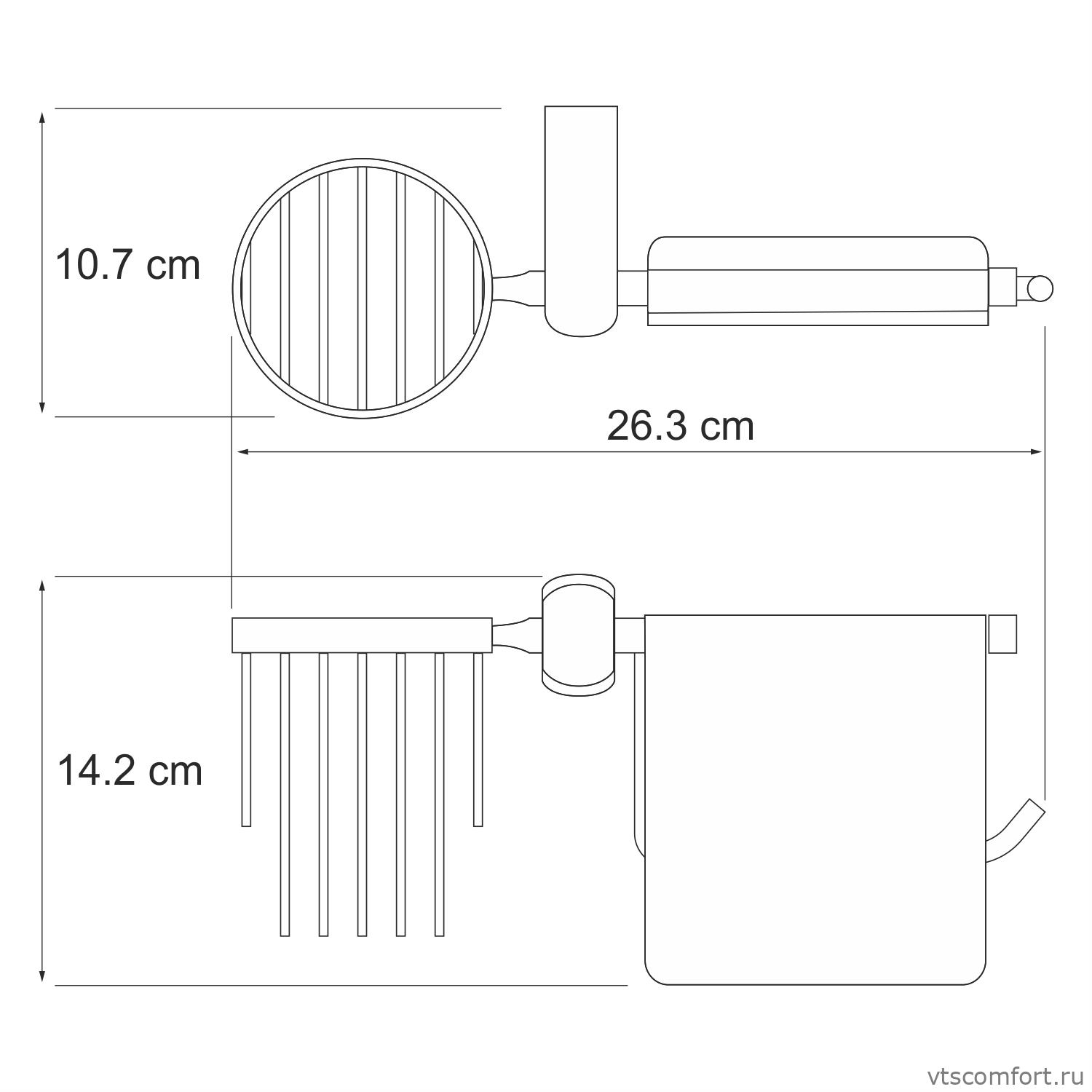 Фото WasserKraft Berkel K-6859 Держатель туалетной бумаги и освежителя Изображение WasserKraft Berkel K-6859 Держатель туалетной бумаги и освежителя