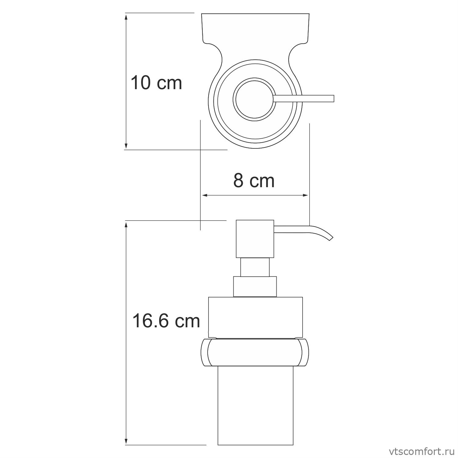 Фото WasserKraft Berkel K-6899 Дозатор для жидкого мыла Изображение WasserKraft Berkel K-6899 Дозатор для жидкого мыла