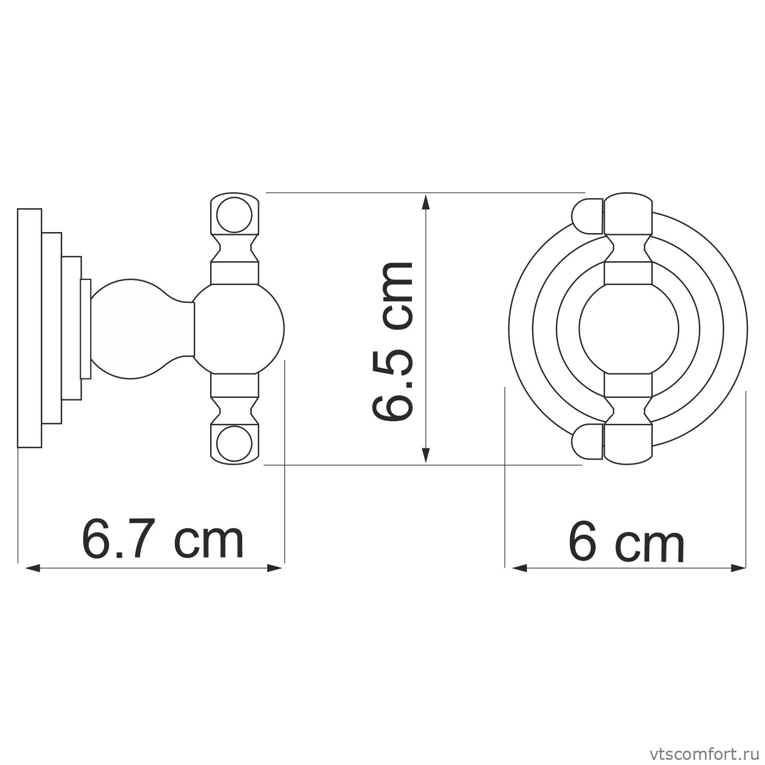 Фото WasserKraft Ammer K-7023D (ранее К-7023) Крючок двойной Изображение WasserKraft Ammer K-7023D (ранее К-7023) Крючок двойной