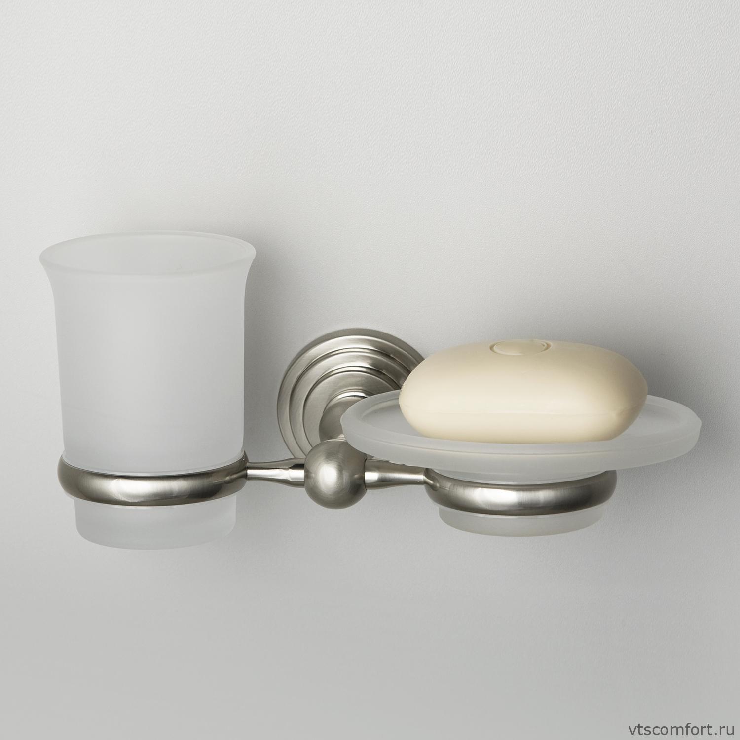 Фото WasserKraft Ammer K-7026 Держатель стакана и мыльницы Изображение WasserKraft Ammer K-7026 Держатель стакана и мыльницы