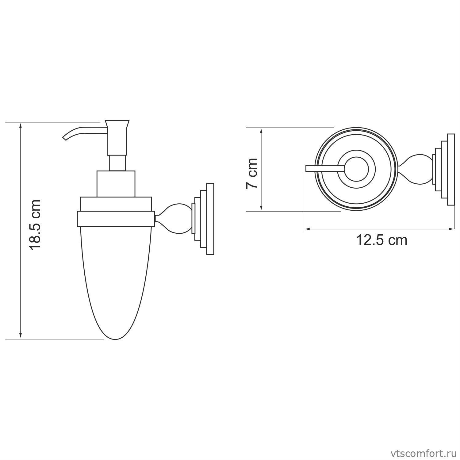 Фото WasserKraft Ammer K-7099 Дозатор для жидкого мыла Изображение WasserKraft Ammer K-7099 Дозатор для жидкого мыла
