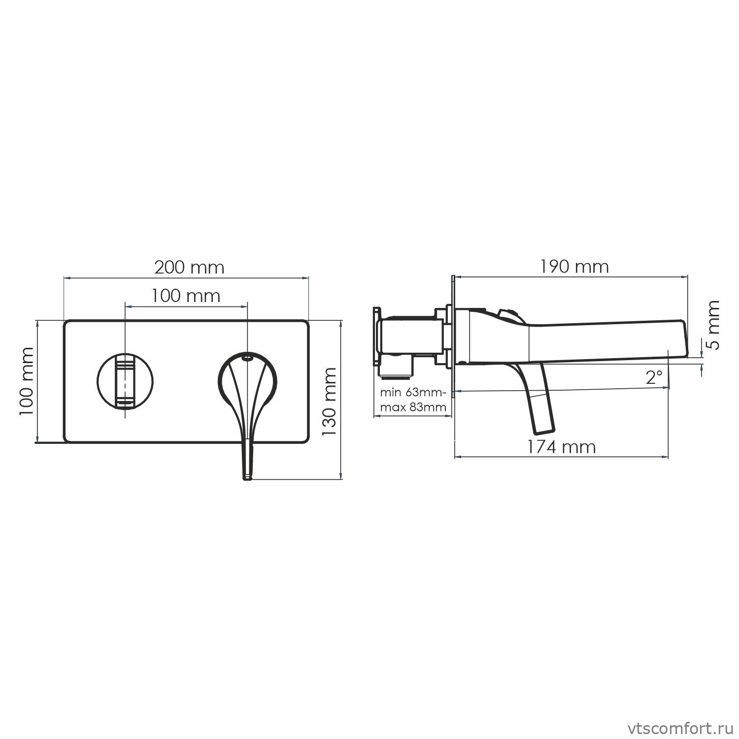 Фото WasserKraft Sauer 7130 Встраиваемый смеситель для раковины Изображение WasserKraft Sauer 7130 Встраиваемый смеситель для раковины