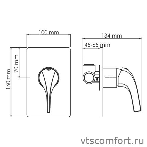 Фото WasserKraft Sauer 7151 Смеситель для душа Изображение WasserKraft Sauer 7151 Смеситель для душа