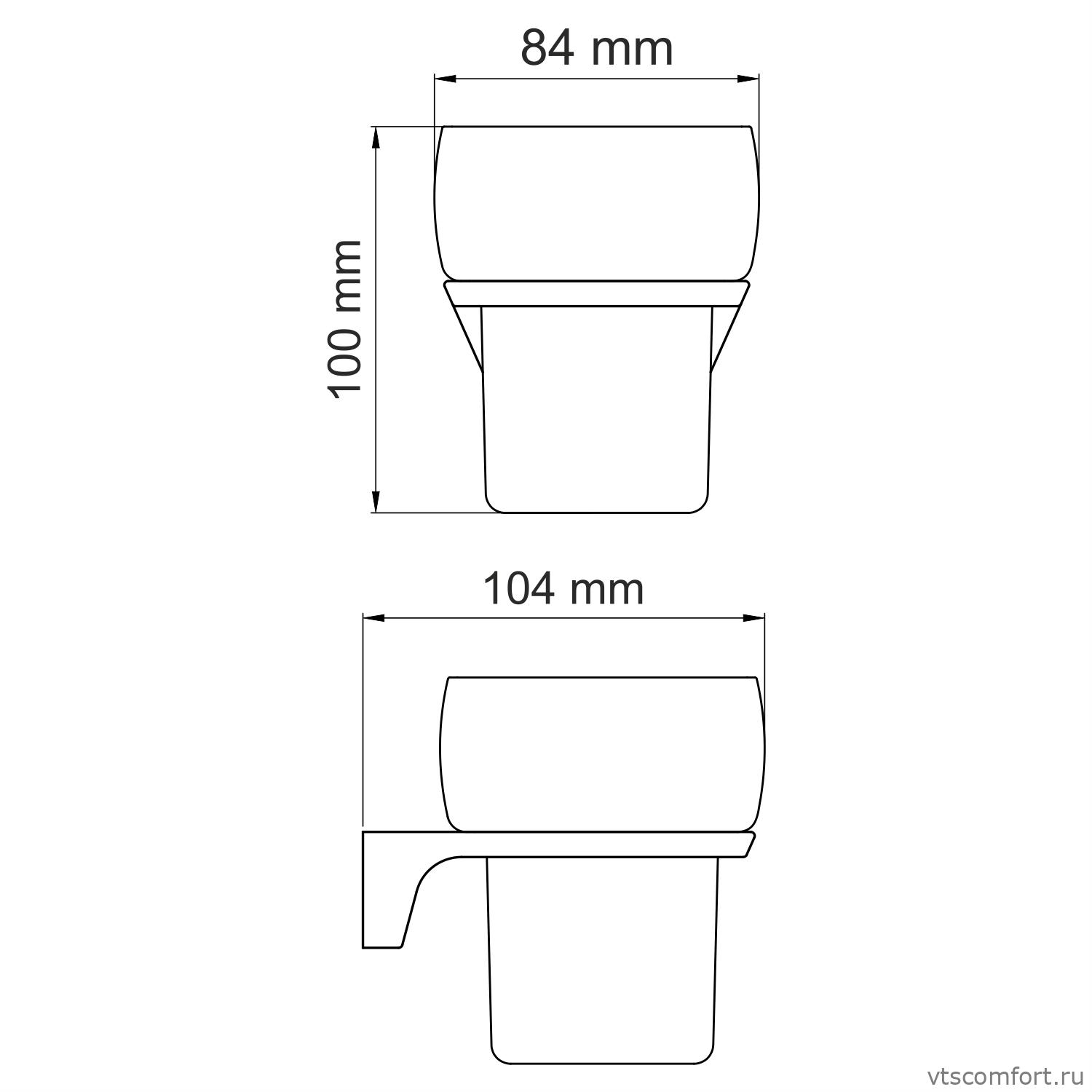 Фото WasserKraft Elbe K-7228 Подстаканник одинарный Изображение WasserKraft Elbe K-7228 Подстаканник одинарный