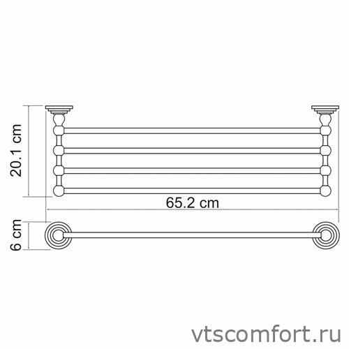 Фото WasserKraft Isar K-7311 Полка для полотенец Изображение WasserKraft Isar K-7311 Полка для полотенец