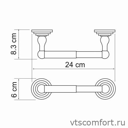 Фото WasserKraft Isar K-7322 Держатель туалетной бумаги Изображение WasserKraft Isar K-7322 Держатель туалетной бумаги