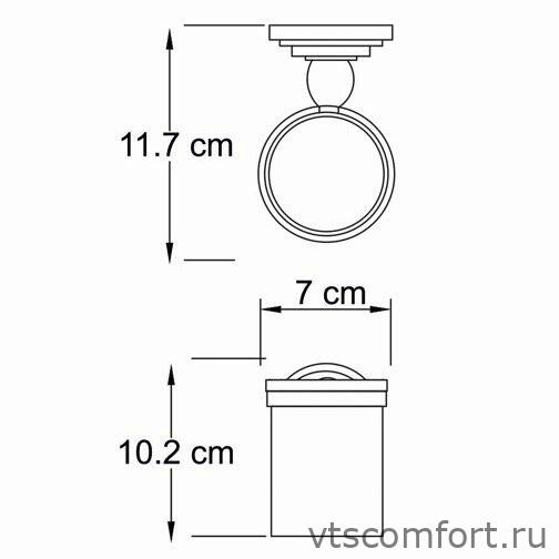 Фото WasserKraft Isar K-7328 Подстаканник одинарный Изображение WasserKraft Isar K-7328 Подстаканник одинарный