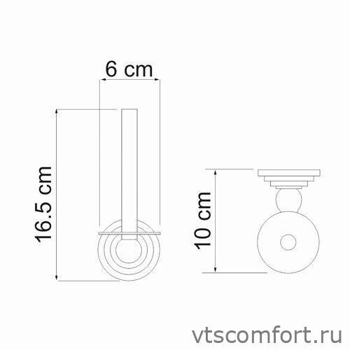 Фото WasserKraft Isar K-7397 Держатель туалетной бумаги Изображение WasserKraft Isar K-7397 Держатель туалетной бумаги