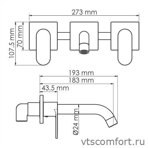 Фото WasserKraft Elbe 7445 Смеситель для умывальника Изображение WasserKraft Elbe 7445 Смеситель для умывальника