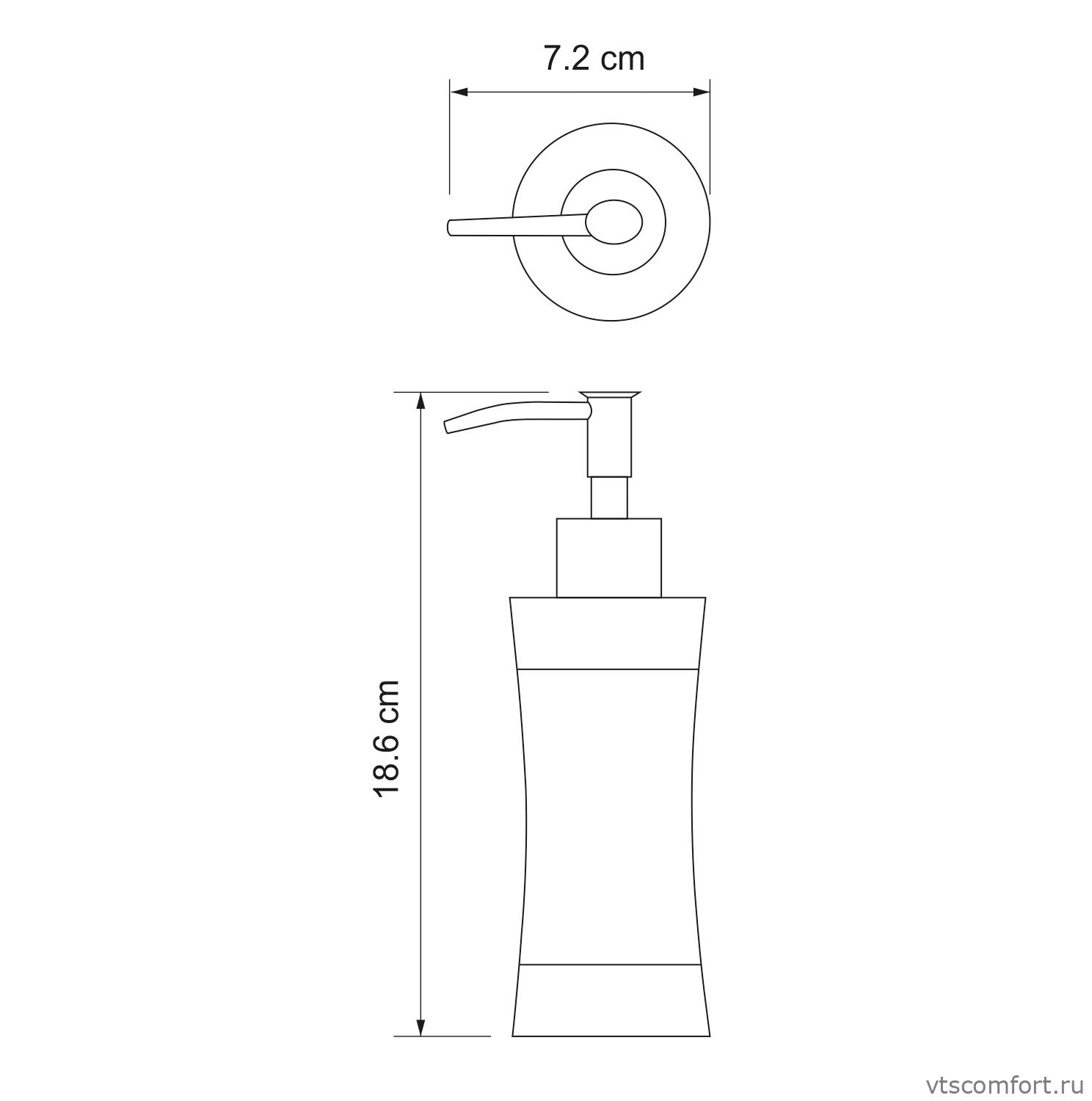 Фото WasserKraft Wern K-7599 Дозатор для жидкого мыла Изображение WasserKraft Wern K-7599 Дозатор для жидкого мыла