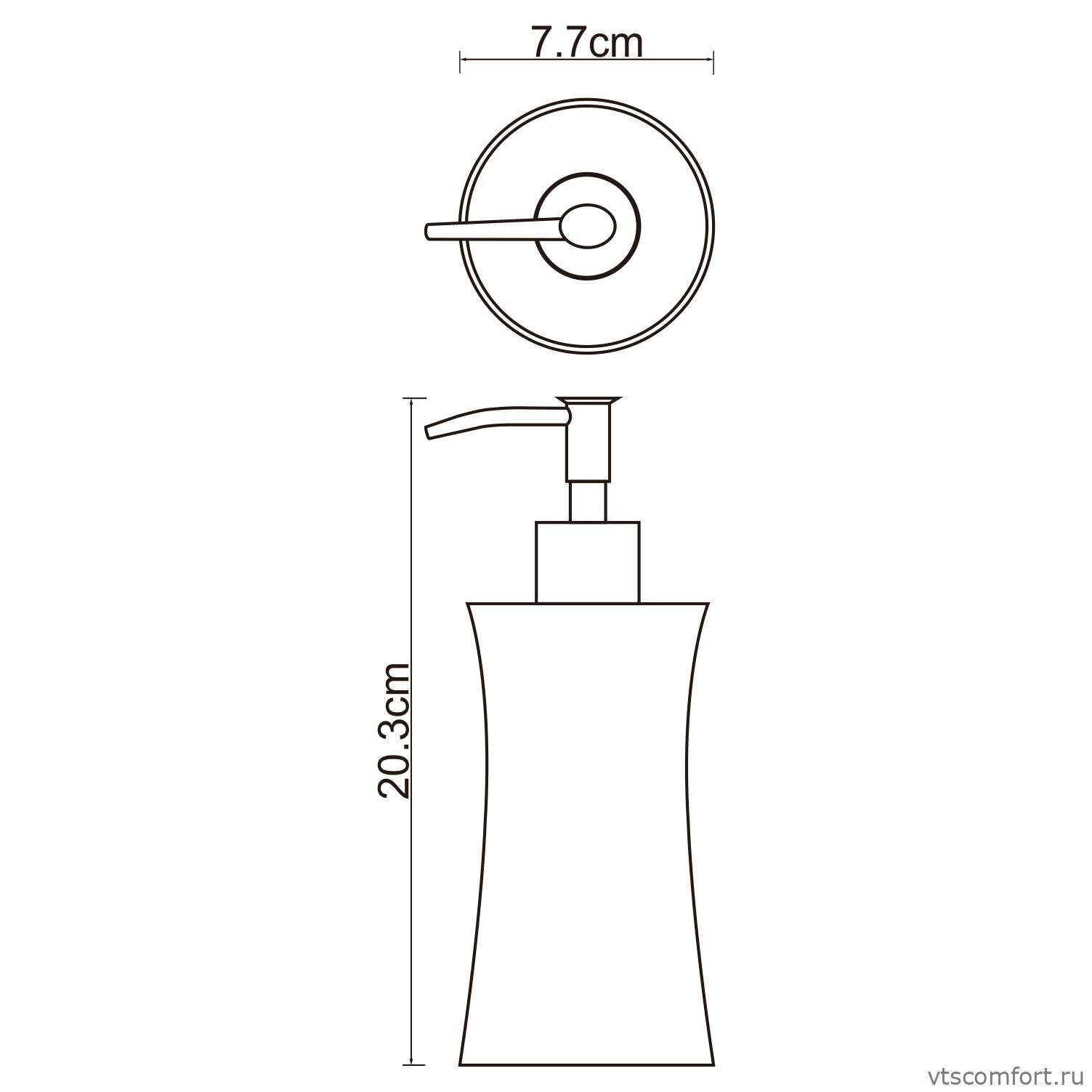 Фото WasserKraft Salm K-7699 Дозатор для жидкого мыла Изображение WasserKraft Salm K-7699 Дозатор для жидкого мыла
