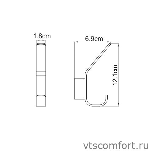 Фото WasserKraft Sauer K-7923 Крючок Изображение WasserKraft Sauer K-7923 Крючок